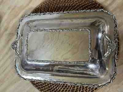 Vintage Birks 13" Sterling Silver Covered Serving Dish w/ Lid Tray Regency