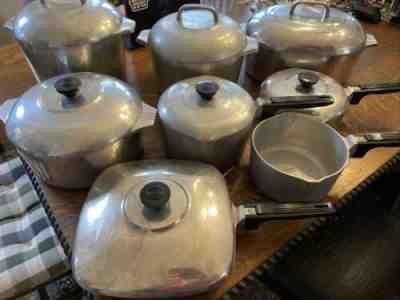 VTG 15 Pc Wagner Ware MAGNALITE Cookware Set -read Description 