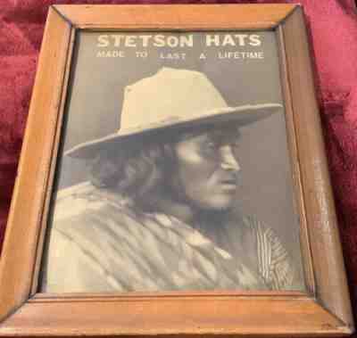 ANTIQUE â??STETSON HATSâ? AD ~Rare KARL MOON PHOTO~ â??DO GOWâ? ~Fred Harvey ERA,c1907