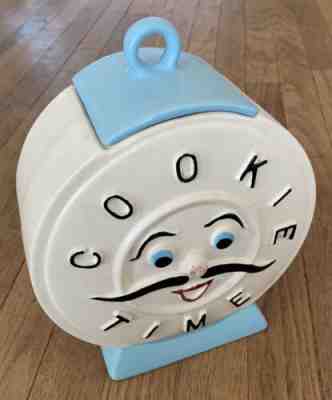 1940s Cookie Time Cookie Jar Face with Mustache Clock Andy Warhol Collection