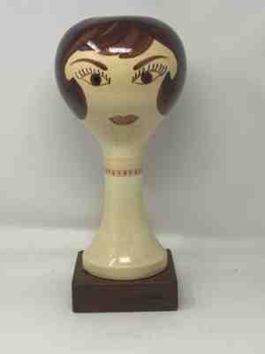 RARE Vintage STANGL Pottery Mannequin Head Lady Hat/Wig Stand in GREAT COND.