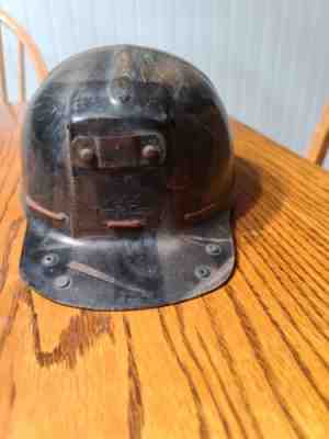 Vintage MSA Comfo-Cap Tiger Striped Low Vein Hard Hat