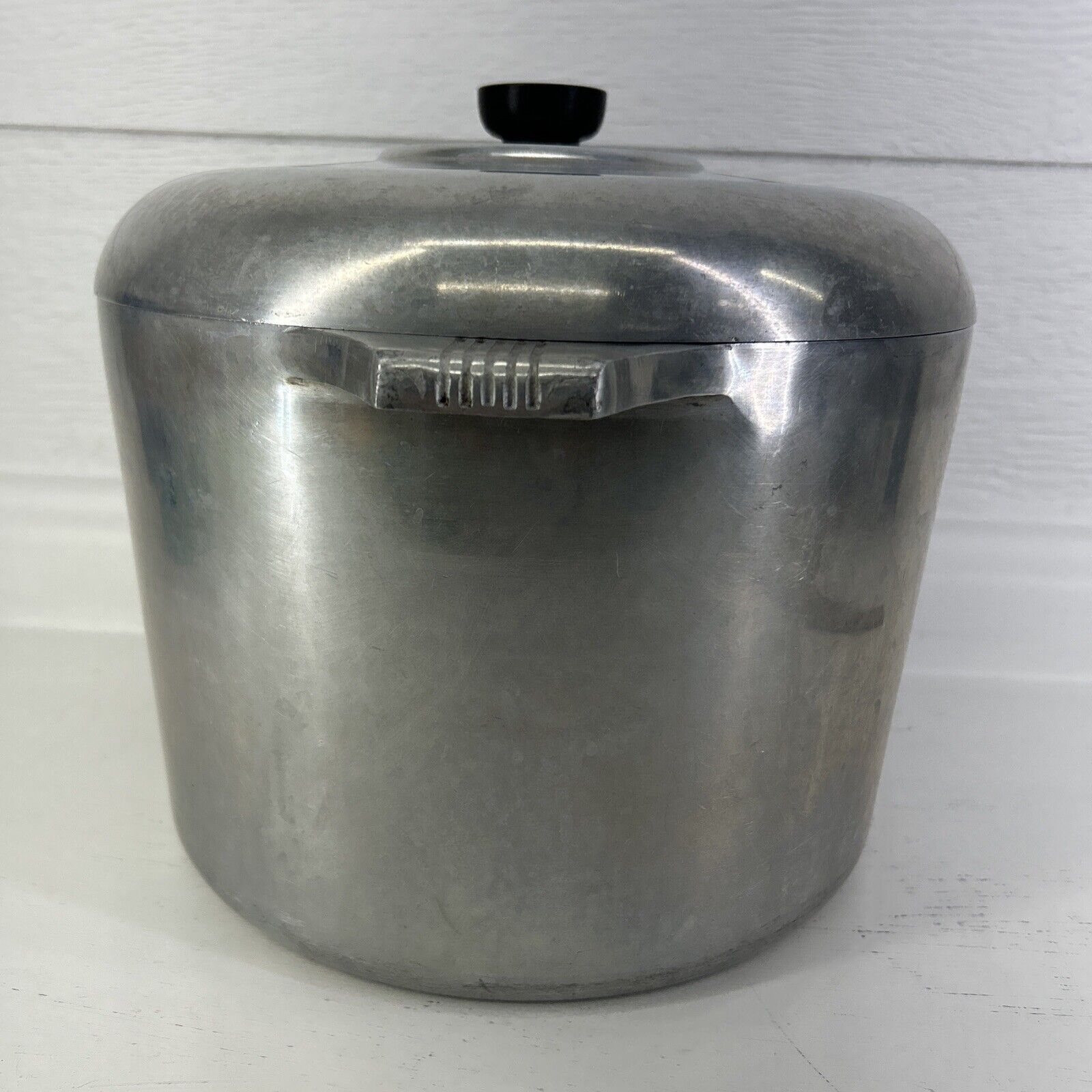 Vtg Magnalite GHC 12 Qt Round Stock Pot & Lid USA Wagner Ware Dutch Oven
