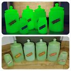 1920s Green Jadeite Clambroth Canister Set + Salt & Pepper Shakers Uranium Antiq