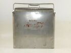 1950's STAINLESS COCA COLA PORTABLE COOLER+TRAY+LID VINTAGE CHEST SODA