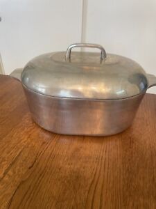 Vintage WagnerWare Magnalite 4265 8 Qt Aluminum Roaster Dutch Oven with Trivet