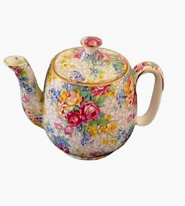 1930’s Chintz Royal Winston Grimwades Spring Countess Individual Teapot & Lid