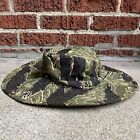 Vintage Vietnam Era Tiger Stripe Boonie Hat Wide Rim U.S. Military USMC RARE