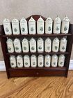 Lenox Spice Garden Fine Porcelain 1992 Complete Set with Rack READ