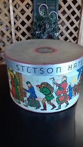 Vintage Men's STETSON HAT Box Christmas