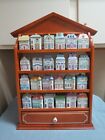 LENOX VTG 1989 VICTORIAN SPICE VILLAGE AND RACK/DRAWER
