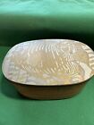 Vintage Art Lee Barnes Peck Swivel Lid Wood Keepsake Jewelry Box Fish Wood