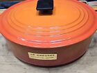 NEW!! LE Creuset E Dutch Oven 8 QT FLAME Orange Cast Iron FRANCE Vintage Lid