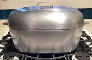 Vintage Wagner Ware Magnalite 4269 17 Quart Oval Roaster With Lid And Trivet EUC