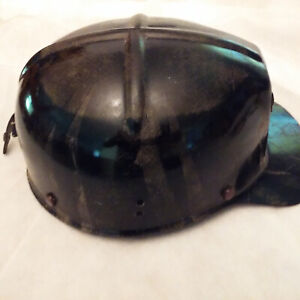 VINTAGE MSA COMFO MINING HARD HAT WITH 2 NEW LINER,STICKERS, HEARING PROTECTION