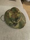 Vtg Vietnam ERDL Ripstop Camo Boonie Hat Type 2 Combat Jungle Rare 7 3/8 Army