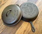 Griswold #8, 768, Chicken Pan w Large Block Logo, Heat Ring and High Dome Lid