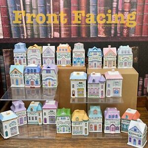 Vtg Lenox 24pc Spice Village 1989 Porcelain Granny Cottage Core Jars No Rack