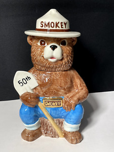Smokey Bear 50th Anniversary Cookie Jar Jarrin- 1994 Treasure Craft #111 Winton