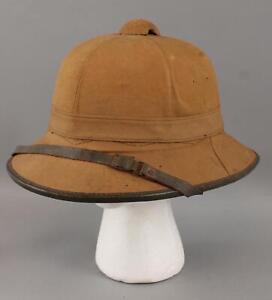 Authentic German WWII Afrika Korps Pith Helmet Hat, Great Condition NO RESERVE