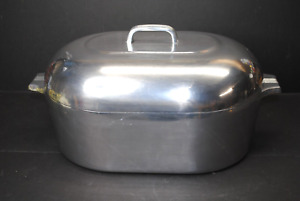 VINTAGE WAGNERWARE SIDENEY -0- MAGNALITE 4267P COMPLETE ALUMINUM TURKEY ROASTER