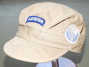 US Army WW2 OCCUPATION 11TH AIRBORNE PARATROOPER JAPANESE MADE SWING CAP Vtg Hat