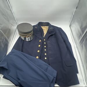 VTG 1947 PETTIBONE NEW YORK CENTRAL CONDUCTOR UNIFORM - JACKET VEST PANTS & HAT