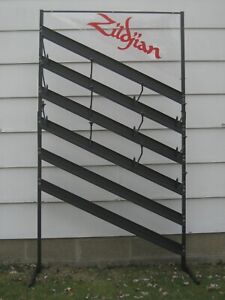 Vintage Zildjian Cymbal store display rack holder stand sign ,Ride Crash Hi hat