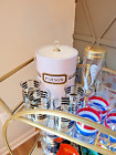 Vintage Name Your Poison Ice Bucket w/ Lid and Handle - 13"H x 7.75" Diameter