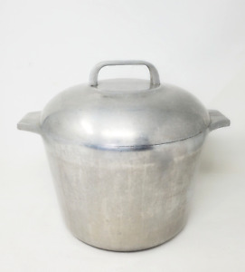 Vintage Wagner Ware 4738P Magnalite Aluminum 8 Qt Stock or Stew Pot with Lid