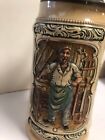 Vintage Beer Stein ~ German Carpenter Beer Stein w/Pewter Lid~ GERMANY ~ ST115