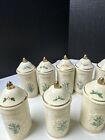 Vintage Lenox 24 Pc. Spice Jars 1992 The Spice Garden.Parsley has the wrong lid