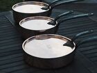 Antique English Copper Pan Set - Fully Restored