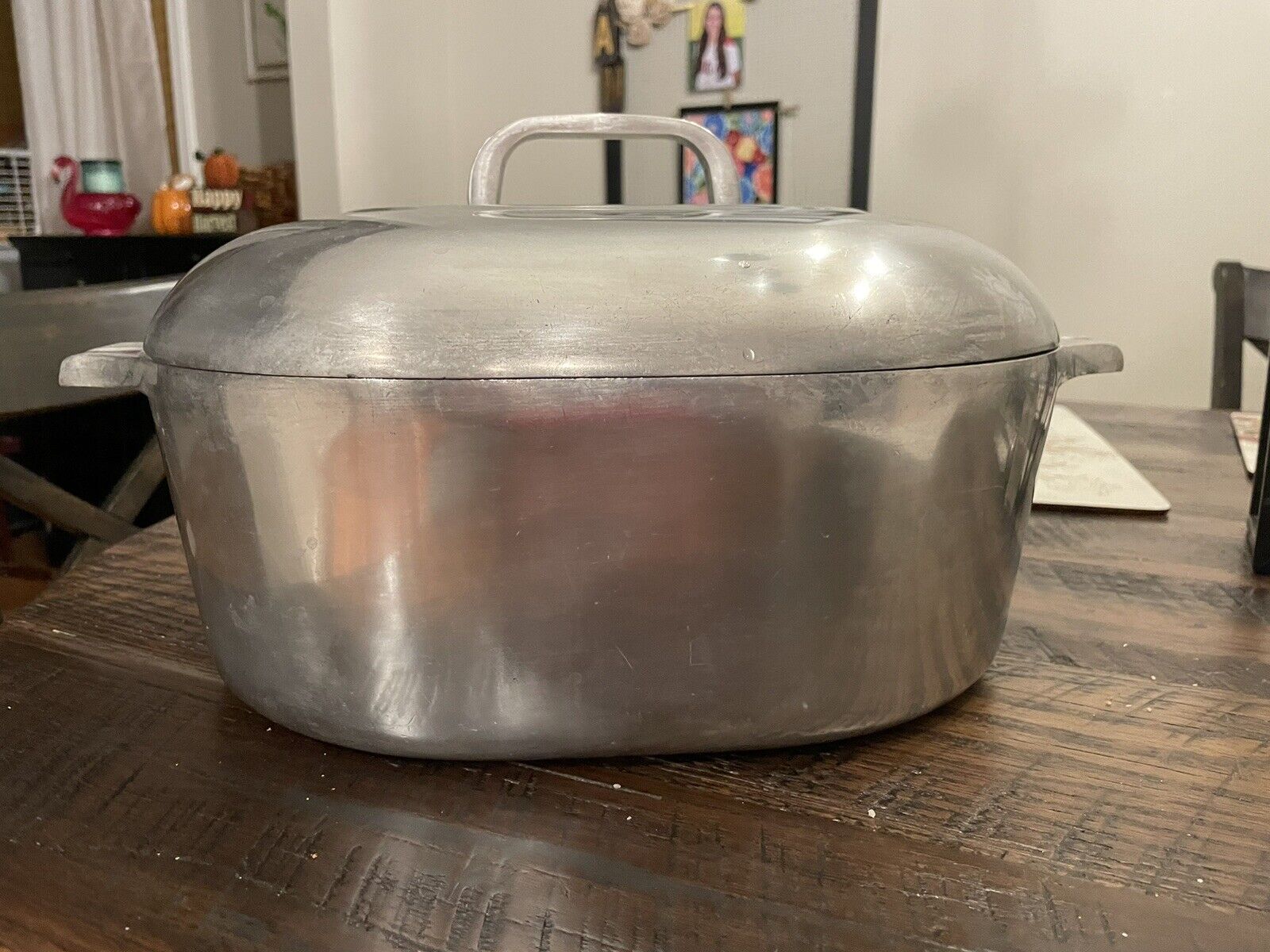 Magnalite Wagner Ware Sidney-O 4265-M 8 QT Roaster Pan W/ Lid & Trivet - VINTAGE