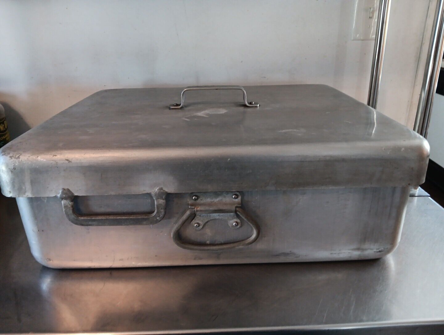 Vintage 1951 USF Wear-Ever Aluminum Super Large Heavy Roasting Pan w/lid
