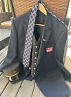 Vintage MILWAUKEE ROAD Railroad CONDUCTOR UNIFORM Jacket & Vest & Hat CMStP&P