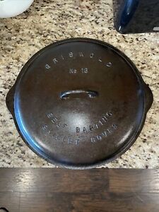 Griswold Cast Iron #13 Self Basting Skillet Cover Lid 4723 Rare