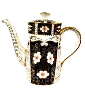 VTG RARE Royal Crown Derby #2451 Traditional Imari LG Coffee Pot Teapot LID NICE