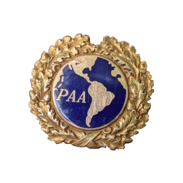 VINTAGE 40'S PAN AMERICAN PAN AM AIRWAYS PILOT FLIGHT CREW HAT BADGE