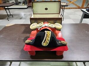 Vintage WWII Imperial Japanese Navy Officers Hat, Epaulettes and Carry Case