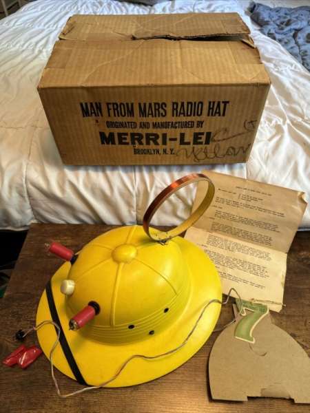 Vintage 1949 Man From Mars Radio Hat