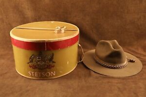 Vintage Spanish American War Stetson M1889 Rough Rider Hat Teddy Roosevelt 23"
