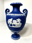 New Listing19th ~ WEDGWOOD DARK BLUE JASPERWARE FTD VASE #1015 ~ STUNNING LOOKS ~ FLAWLESS
