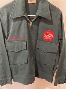 Vintage 1950s Coca Cola Delivery Employee Jacket And Hat