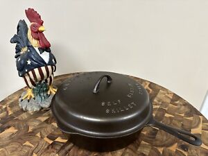 HTF Restored GRISWOLD #10 779 LBL XtraDEEP SKILLET Cast Iron 1050 HIGH DOME Lid