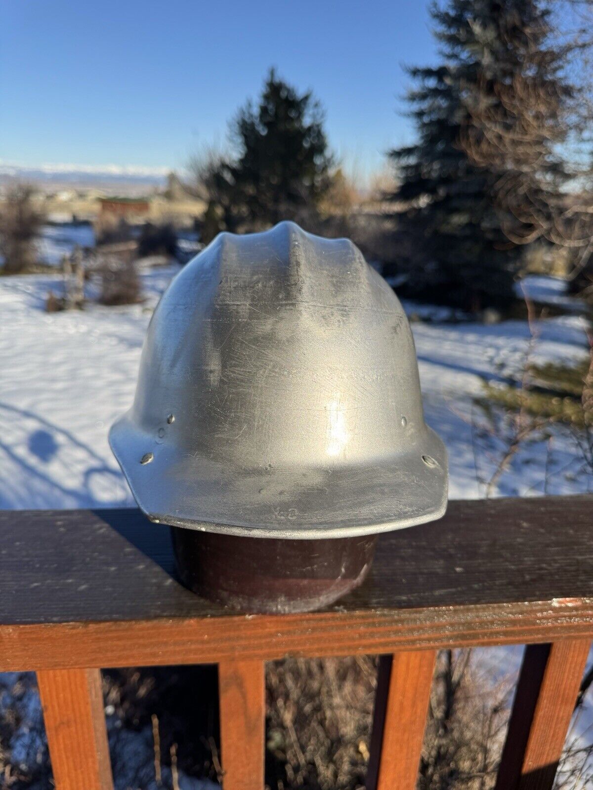 Rare All Original Vintage 502 E.D. Bullard "Hard Boiled" Aluminum Hard Hat