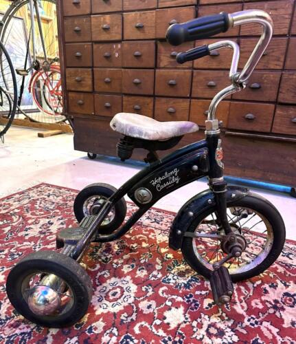 antique 1950's vintage Rollfast HOPALONG CASSIDY tricycle with Deputy Hat