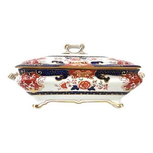 Ashworth Imari Ironstone Tureen With Lid from the Early Mid 19th Century