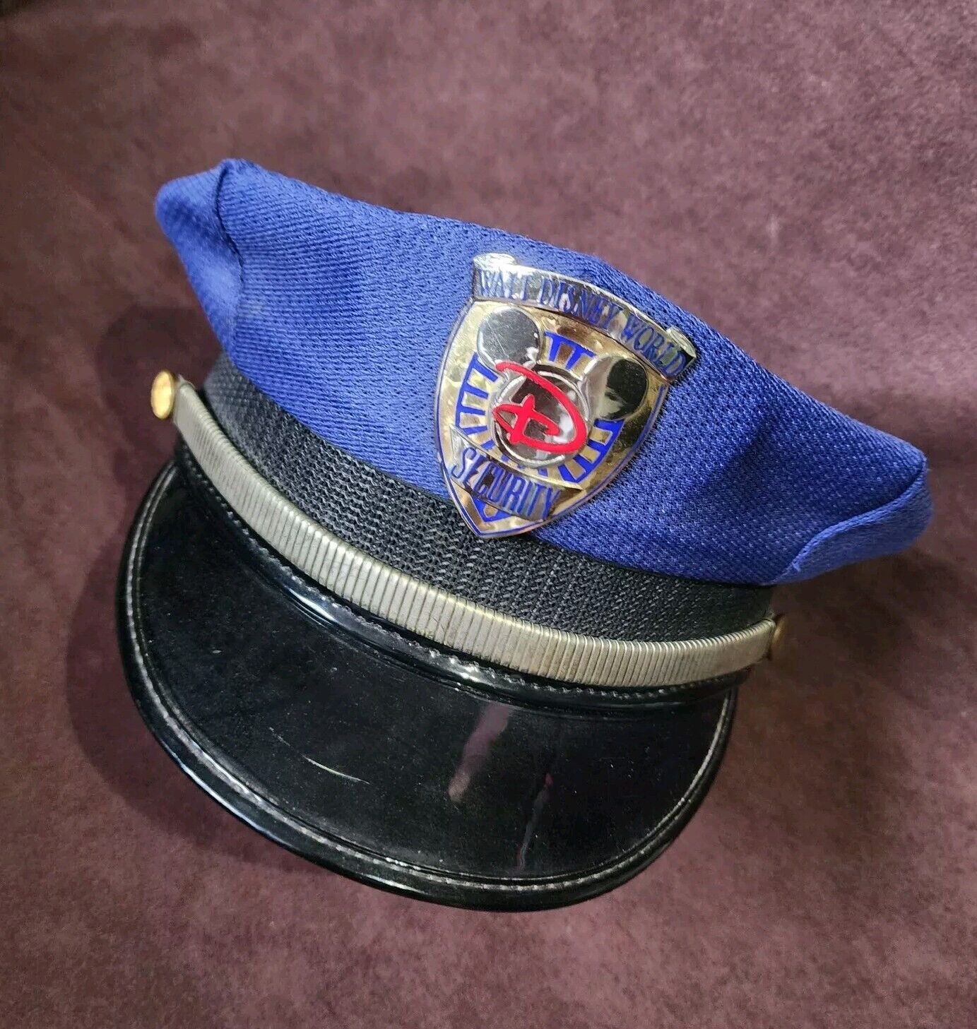 RARE HTF Cast member Walt Disney World Security Hat , Authentic WDW Vintage 90's
