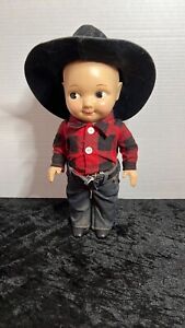 Vintage 13" Buddy Lee with Orig Clothing and Cowboy Hat - EXCELLENT CONDITION